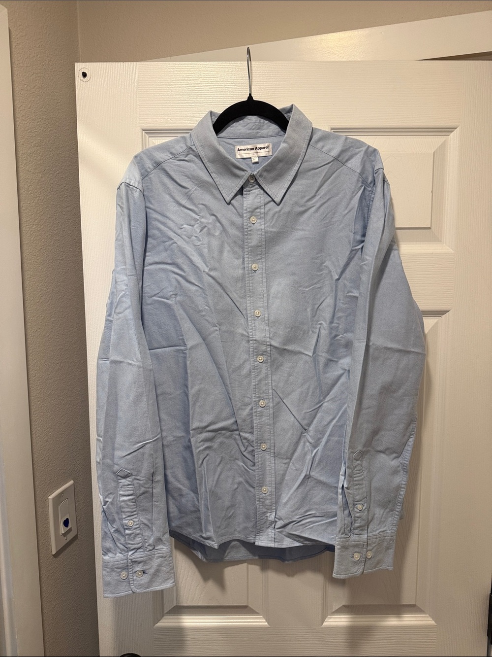 American Apparel French Blue Button-Down Shirt - Men’s Large